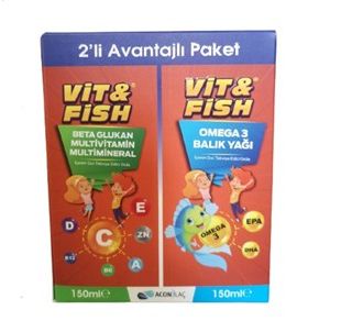 Acon Pharmaceuticals Vit & Fish Omega 3 Multivitamin 2 Pack