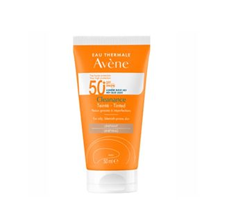 Avene Cleanance Spf50+ тонированный солнцезащитный крем для жирной кожи 50 мл