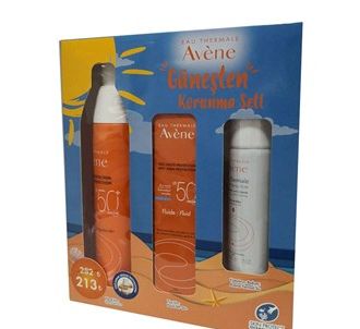 Avene Набор для защиты от солнца (Avene Эмульсия Spf 50+ 50 мл + Спрей Spf 50+ 200 мл + Термальная вода 50 мл)