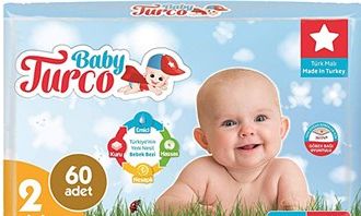 Baby Turco Детские подгузники 2 номера 60 штук (3-6 кг)
