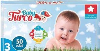 Baby Turco Детские подгузники 3 номера 50 штук (5-9 кг)