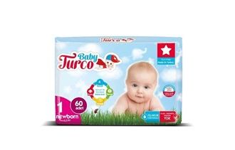 Baby Turco Детские подгузники1 номер Новорожденный 60 штук (2-5 кг)