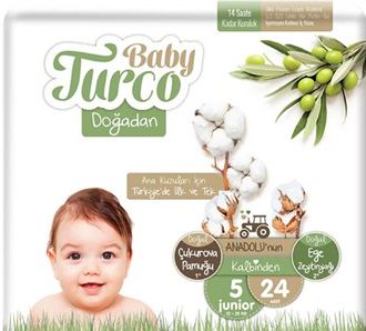 Baby Turco Doğadan 5 Number Junior 24 Pieces (12-25 кг) (BBT10018)