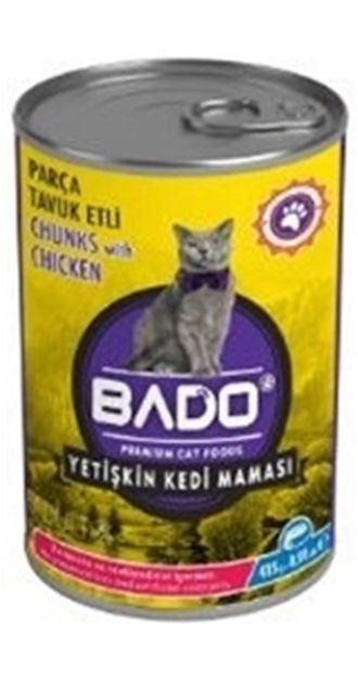 Bado Мясо курицы 415 г консервированный корм для взрослых кошек