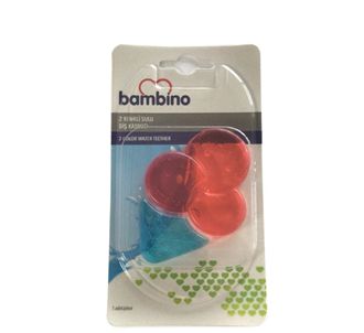 Bambino 2 Colour Water Teether Red Blue P0656 (BAM10103)