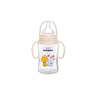 Bambino Natural Pp Handle 250 Ml Baby Bottle Cream B066