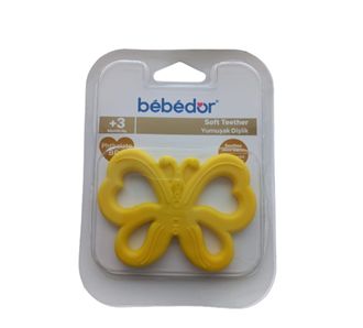 Bebedor Мягкий прорезыватель желтая бабочка КОД:512 3+ месяцев