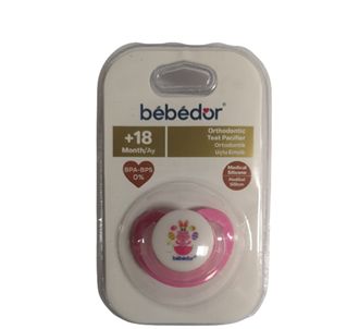 Bebedor Пустышка с силиконовым нёбом +18 месяцев розовая