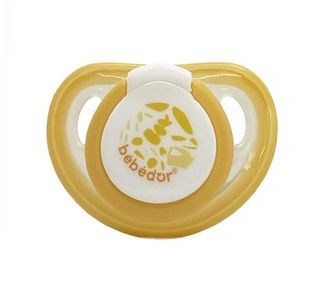 Bebedor Силиконовая соска с вишневым наконечником 6-18 месяцев Желтый