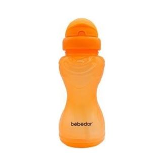 Bebedor Sportive Straw Cup Neon Orange