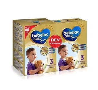 Bebelac Gold 3 Молоко детское континентальное Гигант Эконом 900 гр + 350 гр