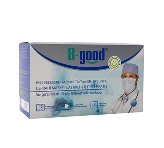 B-Good Single Pack Tyre Surgical Mask 50 Pcs