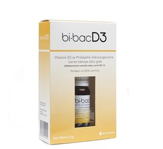 Bi-Bac D3 Витамин D капли с пробиотиками 8 гр новый