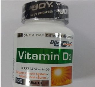 Bigjoy Vitamins Витамин D3 1000 МЕ 100 таблеток