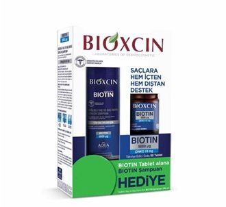 Bioxcin Biotin 5000 Mcg 60 Tablets and Biotin Shampoo Set (BXC10023)