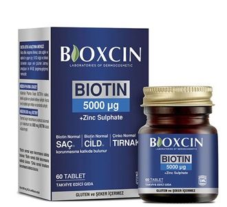 Bioxcin Biotin Tablet 5000mcg Дополнительное питание 60 таблеток (BXC10022)