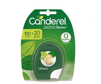 Canderel Stevia Tablet подсластитель 100+20 таблеток