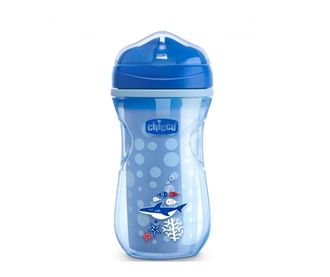 Chicco Active Cup Blue Bubble Patterned 266 Ml 14 M+ Активная чашка с теплоизоляцией