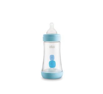 Chicco Intui-flow System 5 Perfect 2m + детская бутылочка 240 мл - синий