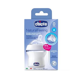 Chicco Natural Feeling Детская бутылочка 0м+ 150 мл