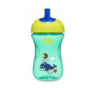 Chicco Straw Training Cup 12+ Boys Whale Patterned