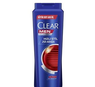 Clear Men 2 в 1 Fast Style Shampoo 600 мл