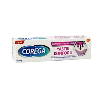 Corega Cushion Comfort 40 г Крем для приклеивания зубных протезов (SKT:11/2022)