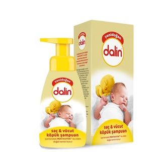 Dalin Шампунь-пенка для тела для новорожденных волос 200 мл