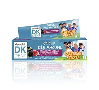 Dermokil DK Dent Rafadan Tayfa Forest со вкусом фруктов Веганская детская зубная паста 50 мл
