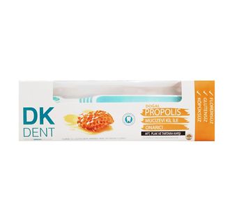 Dermokil DK Dent Зубная паста с прополисом 75 мл + зубная щетка в подарок