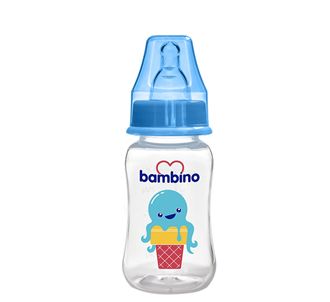 Детская бутылочка Bambino Oval Grip PP 150 мл синяя