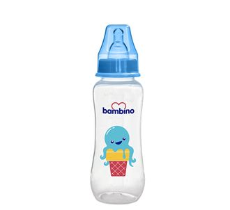 Детская бутылочка Bambino Oval Grip PP 250 мл синяя