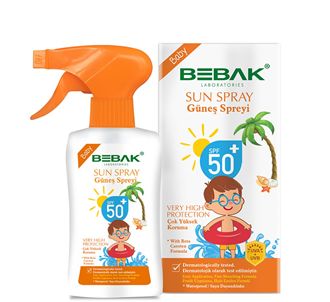 Детский солнцезащитный спрей Bebak Sun Baby Spf 50+ 175 мл