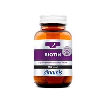 Dinamis Биотин 5000 мкг 100 таблеток