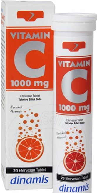 Dinamis Витамин C 1000 мг 20 шипучих таблеток