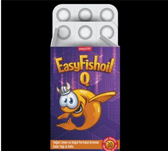 EasyFishoil Q Kids 30 жевательных таблеток