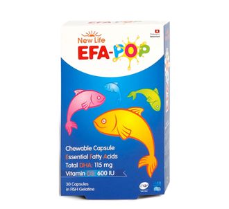 EFA Pop - жевательный рыбий жир 30 капсул