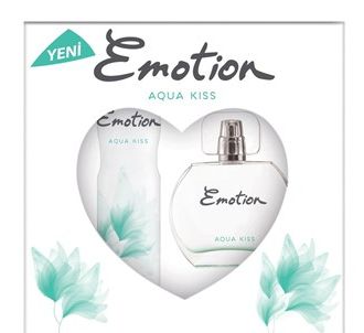 Emotion Aqua Kiss Parfüm 50 мл + Emotion Aqua Kiss Deodorant 150 мл