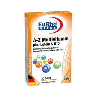 Eurho Vital A-Z Multivitamin Plus Lutein Q10 30 таблеток