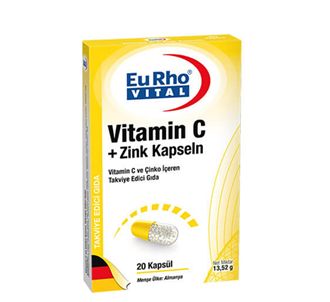 Eurho Vital Vit. C Цинк 10 мг 20 капсул