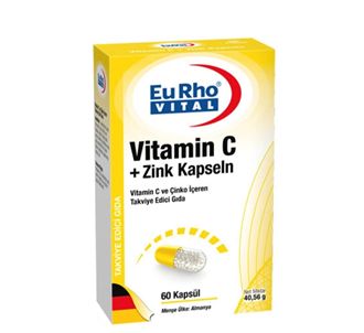 Eurho Vital Vitamin C + Zinc Capsules 60 капсул