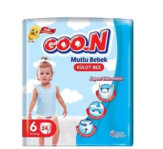 Goon Pants Panty Детские подгузники Happy Baby 6 размеров Jumbo Package 24 шт.