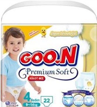 Goon Pants Panty Детские подгузники Premium Soft 4 размера Экономичная упаковка 22 штуки