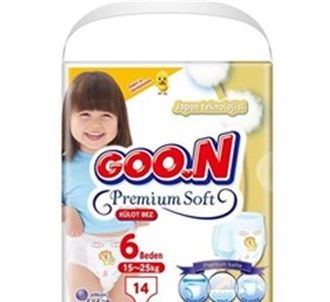 Goon Pants Panty Детские подгузники Premium Soft 6 размеров Экономичная упаковка 14 штук