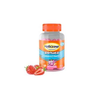 Haliborange Softies Calcium Vitamin D Strawberry Flavour 60s