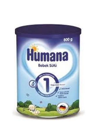 Humana 1 металлическая коробка Детское молоко 800 гр (HUM10008)