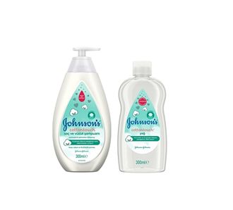 Johnson's Baby Cotton Touch Шампунь и масло для волос и тела 300 мл