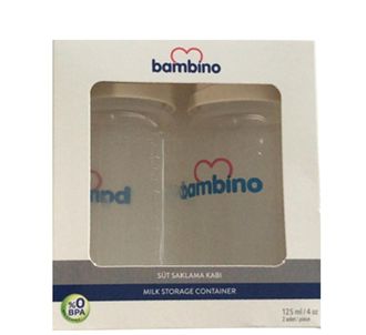 Контейнер для хранения молока Bambino 125 мл 2 штуки (BAM10100)