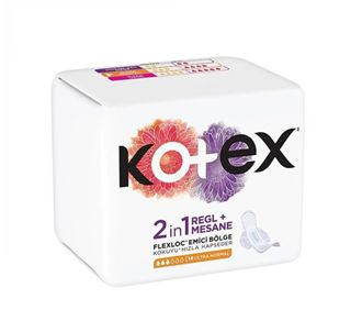 Kotex 2 в 1 Ultra Normal 14 упаковок Менструация + прокладки для мочевого пузыря