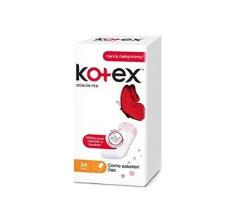 Kotex Тонкие ежедневные прокладки Парфюмированные пакеты 34 шт.